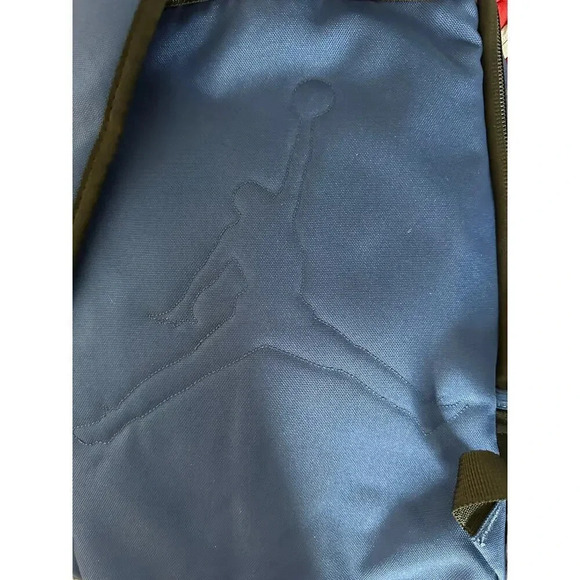 Nike Air Jordan Jumpman Blue School Backpack Laptop Book Bag - Picture 3 of 9